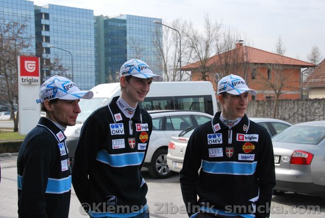 001 Robert Kranjec, Mitja Meznar, Jurij Tepes
